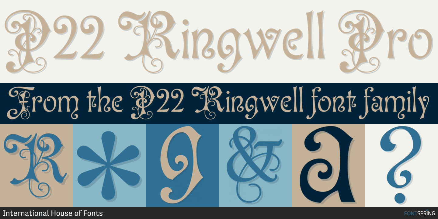 P22 Ringwell Regular Font preview